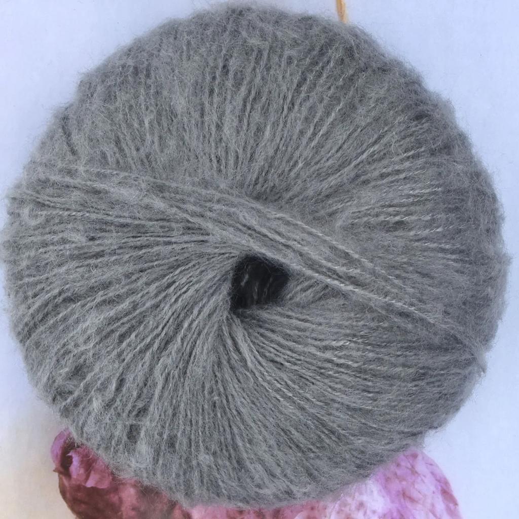 25g Soft 40% Acrylic 60% Mohair Yarn 160m/175yd Plush Yarn Hand Knitting Crochet Sewing DIY Shawl Scarf Thread