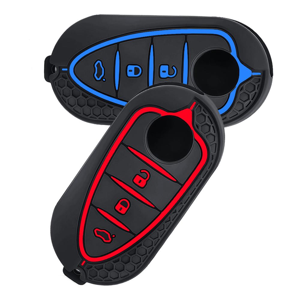 Silicone Key Cover Holder For Alfa Romeo Giulietta Myth Junior 4C Romeo Mito Myth 159 Gto Gta Car Remote Control Car Accessories