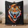 1pc Domineering Tiger Home Decor Blanket Gift for Room Bedroom,Living Room, Travel, Camping, Car Blankets