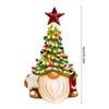 Resin Christmas Tree Dwarf Ornament For Holiday Home Decor Festive Santa And Gnome Design