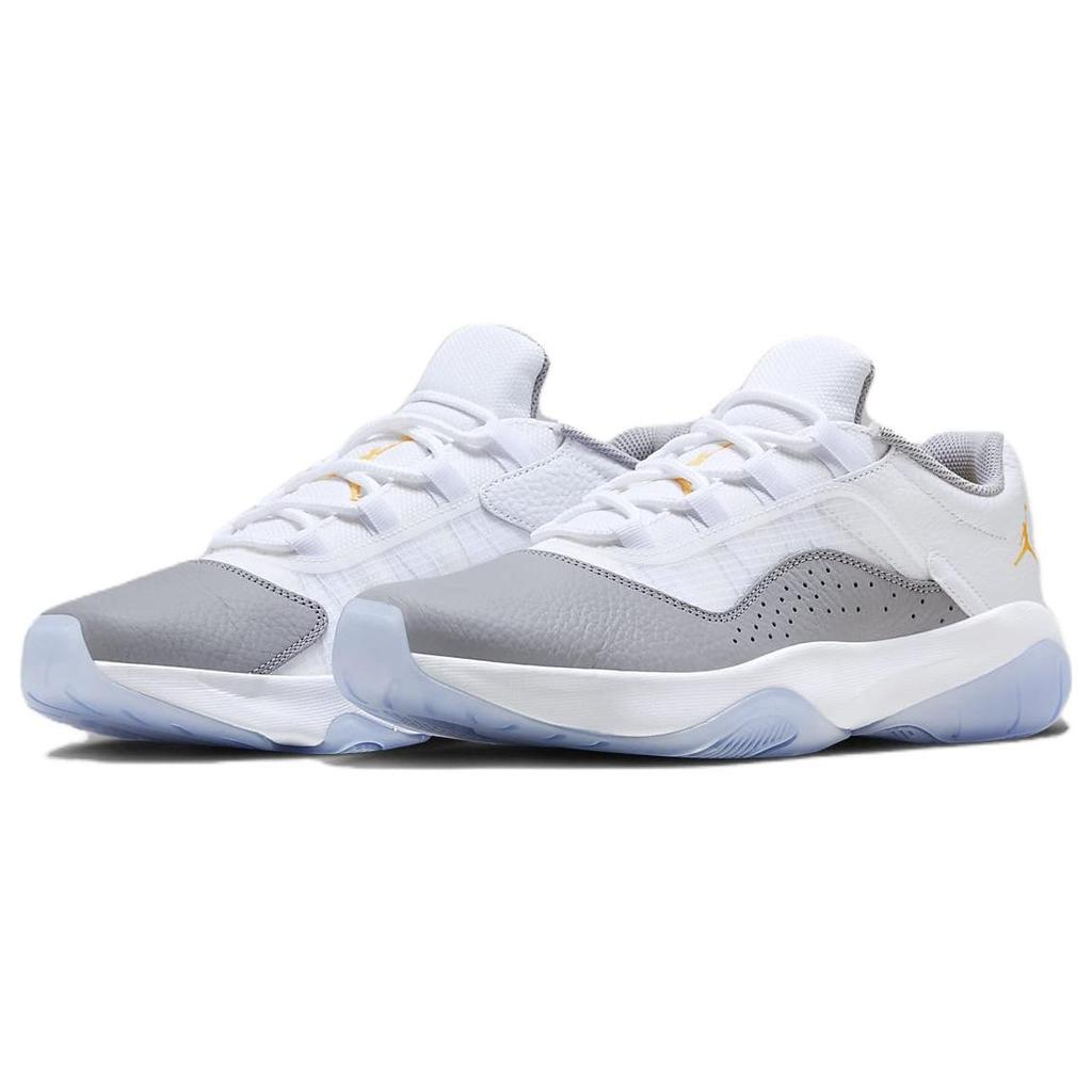 Air Jordan 11 CMFT Low Cement Topaz Gold Men Sneakers Grey White Cement-Grey CW0784-107
