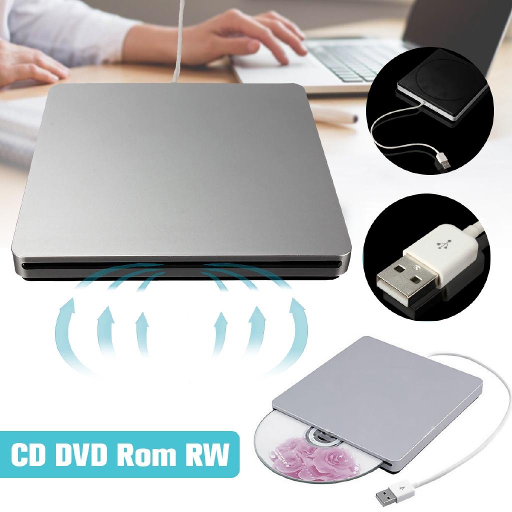 USB External CD/DVD Rom RW Player Burner Drive For MacBook Air Pro For iMac For Mac Win8 Laptop Notebook PC Computer