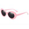 Men's Sunglasses Hip Hop Brigitte White Sunglasses Same Glasses Fashion Oval Sunglasses Gray Lenses Women's Sunglasses