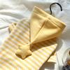 Winter Dog Hooded Jumpsuit With Star Print Yellow White Contrast 4-Leg Warm Coat Small Medium Breeds