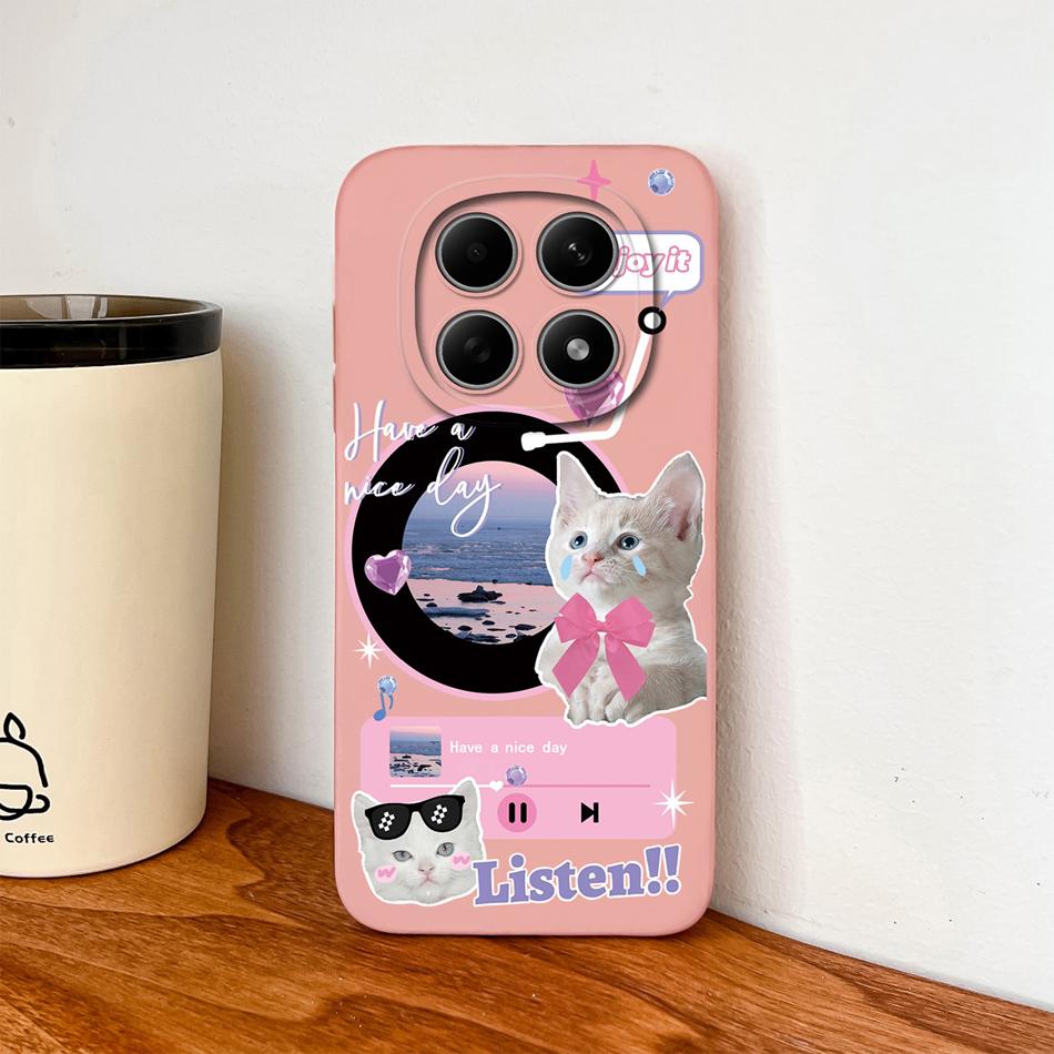 For Poco M8 Pro Case Cute Design Shockproof Phone Protector Soft Liquid Silicone High Quality Back Cover For Poco M 8 M8Pro Capa