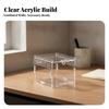Transparent Acrylic Display Box with Assembled Panels Clear Reptile