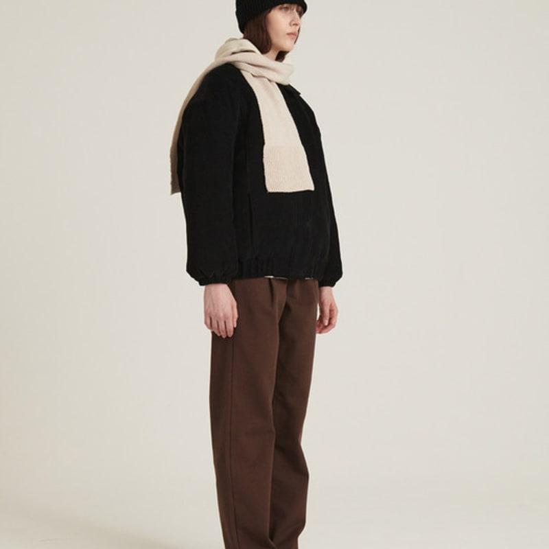 MORE OR LESS Cashmere Knit Muffler - Ivory