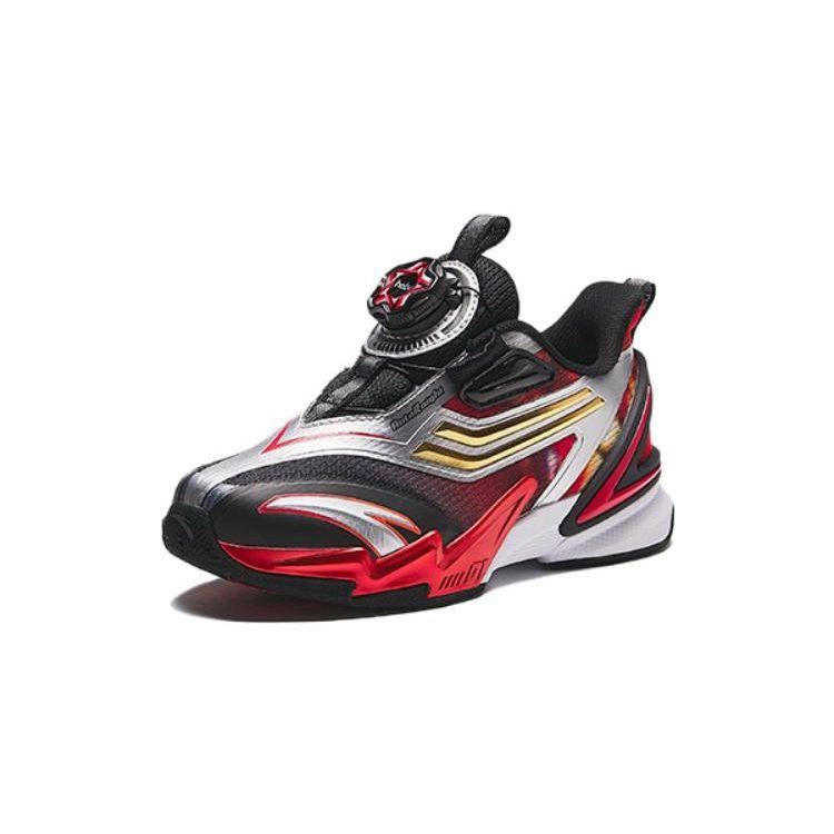 Anta Kids Round Toe Comfortable Versatile Trendy Anti-Kick Shock Absorption Low-Top Running Shoes Kids sneaker Red 312419961-3