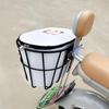 Large Capacity Metal Rear Basket with Backrest for E-bike Helmet and Backpack Storage