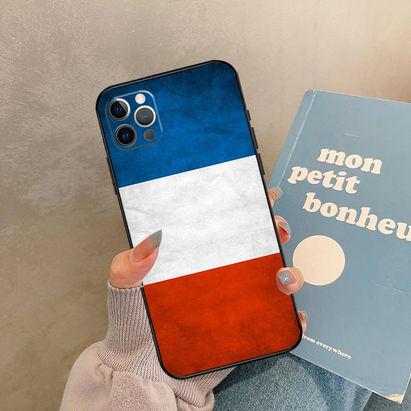 

France Flag Case For iPhone 17 Air 13 16 15 11 12 14 Pro Max 13 mini XR 15 16 Plus 16e Back Cover Shell iPhone 12 mini