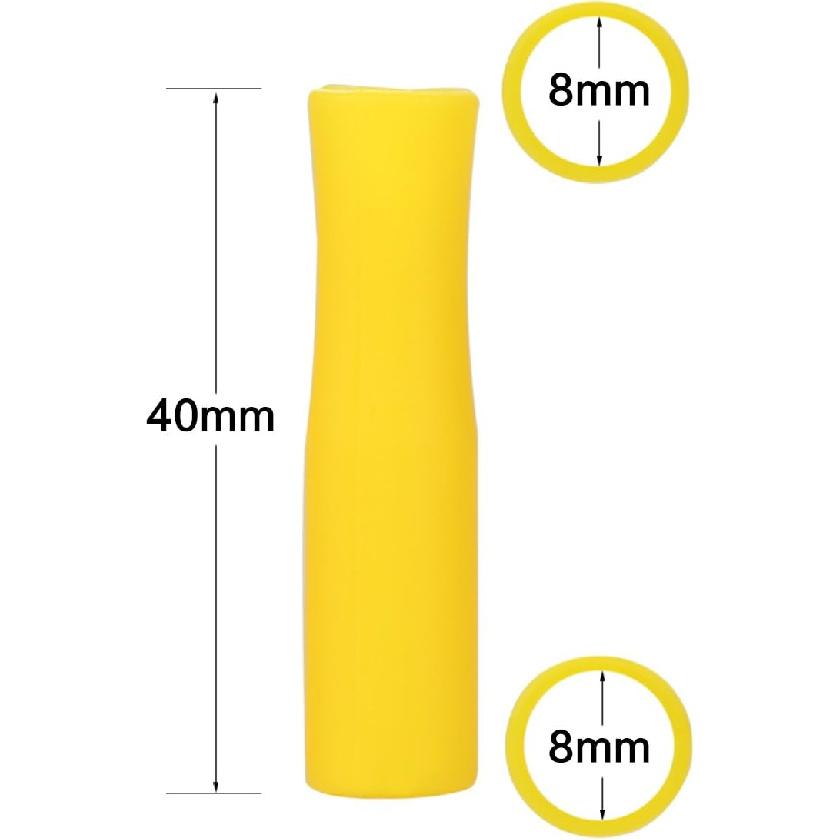 Silicone Straw Tips,Multicolored Food Grade Silicone Straw Tip Covers Fit for 8mm Wide Stainless Steel Straws And Glass Straws