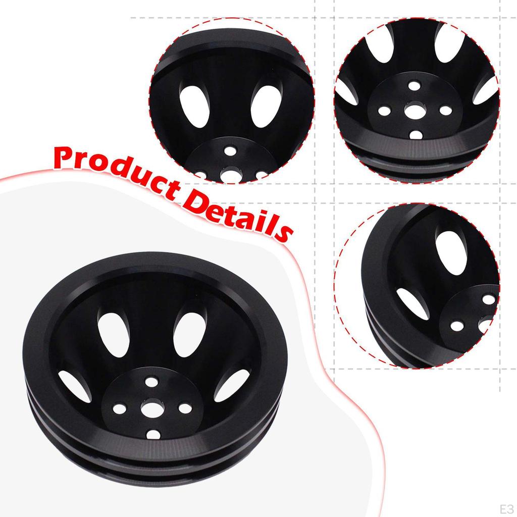 5/8 Inch Aluminum Double Groove Water Pump Pulley for Models 427, 396, And 454