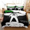 Vintage Smoke Chase Atlantic Group Poster HD Print 3 Piece Bedding Set Duvet Cover + 2 Pillowcases Dark Pop Music Lovers Gift