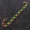 Facettiertes Peridot Armband Kupferarmband Verstellbares Kettenarmband Kupferschmuck Natursteinarmband Handgefertigtes Armband Geschenke für Sie