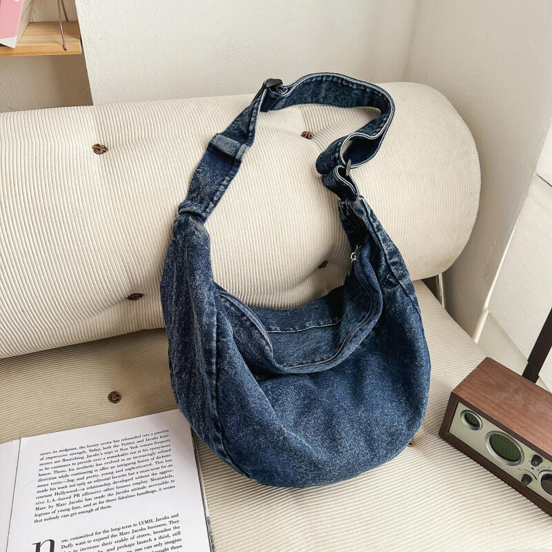 Crossbody Bag Women's Bag Large Capacity Shoulder Bag Commuter Denim Bag