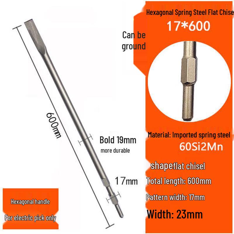 

Jundingying Hex Shank Electric Hammer Flat Chisel