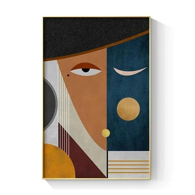 Severský Abstraktní Figura Geometrický Morandi Nástěnné Umění Plátno Obrazy Plakátové Tisky Estetický Moderní Obývací Pokoj Ložnice Domácí Dekorace