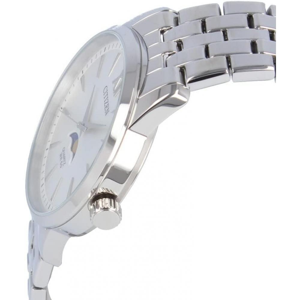 Citizen Citizen Watch Men S Quartz Analog Moon phaSe StainleSS Steel Metal Silver Ak5000 54a [parallel Imported Product]
