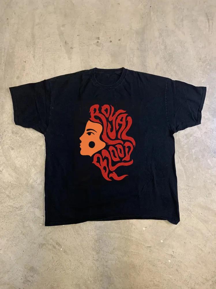 Unisex Short Sleeve Crew Neck Cotton T Shirt Popular Royal Blood Band M