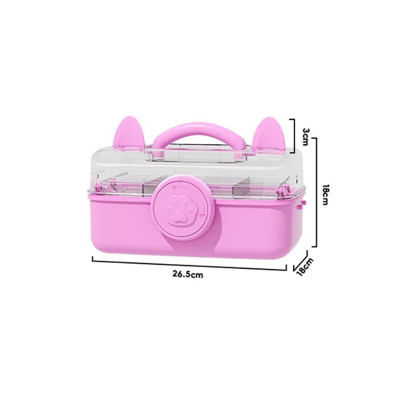 

Многослойная коробка для хранения заколок, милая шкатулка для украшений для девочек, коробка для хранения детских аксессуаров для волос, переносная коробка для хранения игрушек розовый