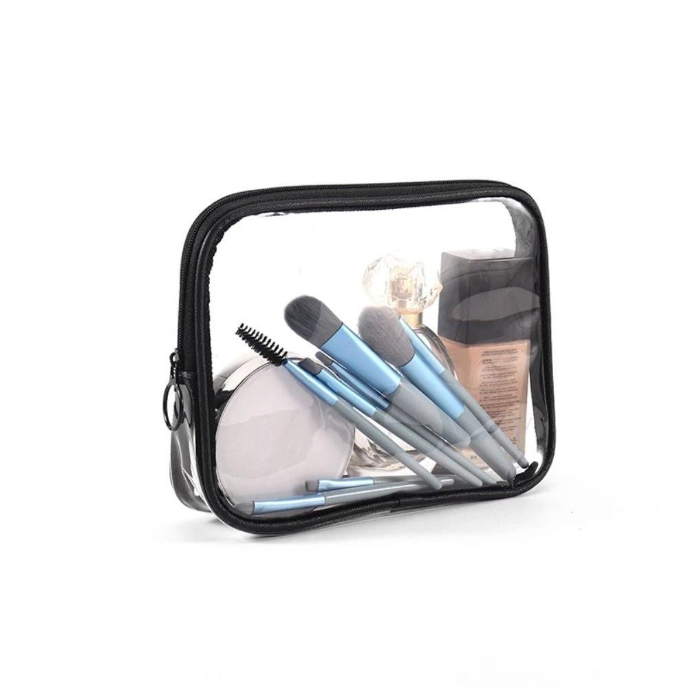 Travel Makeup Organizer Female Zipper Storage Bag Bath Storage Makeup Case Transparent Cosmetic Bag