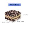 Portable Leopard Print Jewelry Pouch Trendy Leopard Print Jewelry Carriers Soft Storage Case for Business and Leisure
