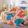 Retro Psychedelic Mushrooms Flannel Blanket Warm Soft Halloween Christmas Decorative Couch Warm Cozy All-Season Gift