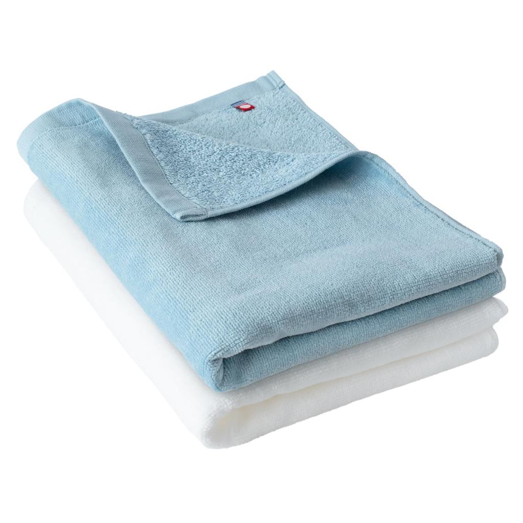 Bloom Imabari Towel Mini Bath Towel Baby 40 X Large Face for Babies and Shirred Made In Cotton Blue X 2-Piece Set, Colors, 100cm, Towel, Newborns,