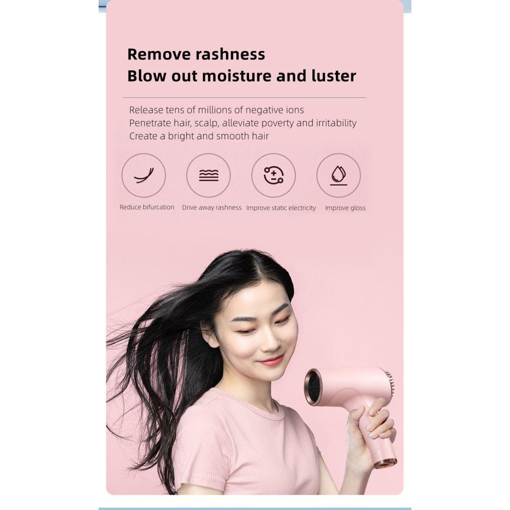 Neuer drahtloser tragbarer Haartrockner Hochleistungs-Haushalts-Reisegeschwindigkeits-Trocken-Negativ-Ionen-Lade-Doppelzweck-Haartrockner