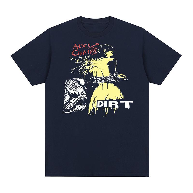 Alice In Chains Vintage Tshirt Dirt Graphic Retro Charcoal Summer Casual Clothes Cotton Unisex T Shirt New Tee Tshirt Unisex Tops