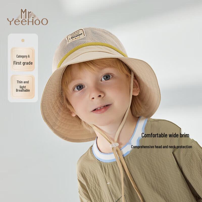 YEEHOO Boys' Summer Breathable Mesh Bucket Hat
