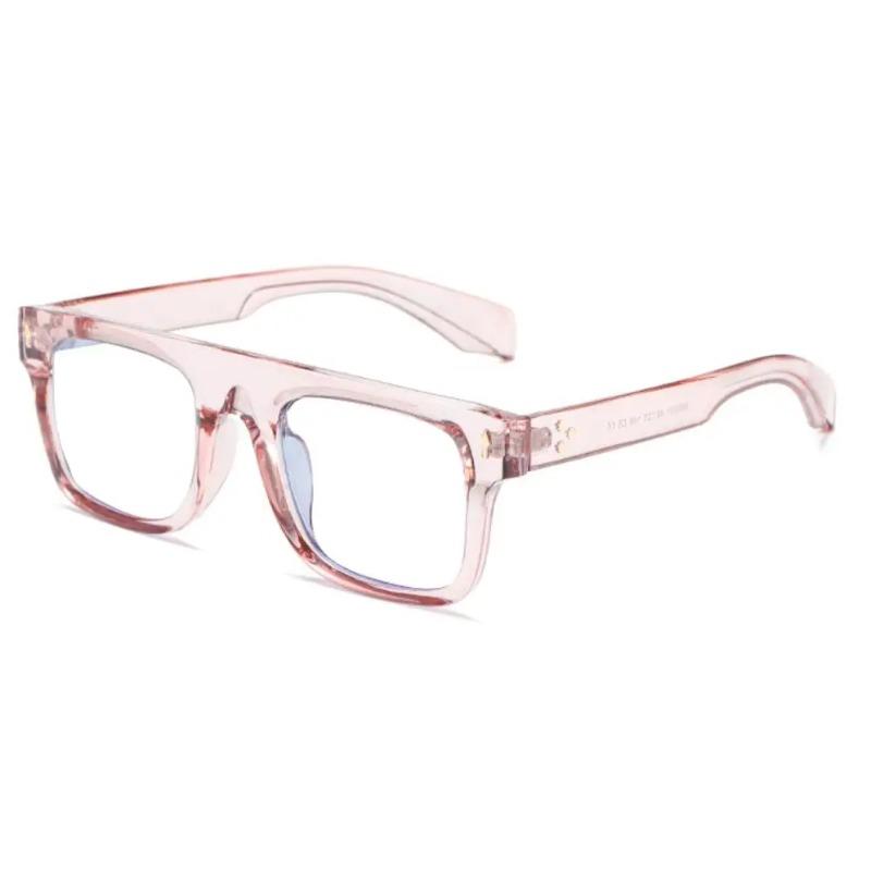 Classic Black Luxury Brand Women's Reading Glasses Anti Blue Light Transparent Eyewear Trendy Oversized Square Eyeglasses Men +2