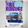 True Romance Movie Poster Metal Tin Sign Vintage 1970s Gritty Crime Romance Artwork Wall Decor for Bar Cafe Man Cave Home Art