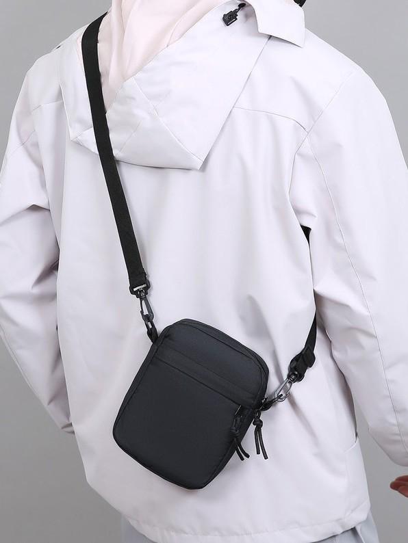 Men's Trendy Wear-Resistant Outdoor Sports Crossbody Phone Bag - Lightweight & Casual