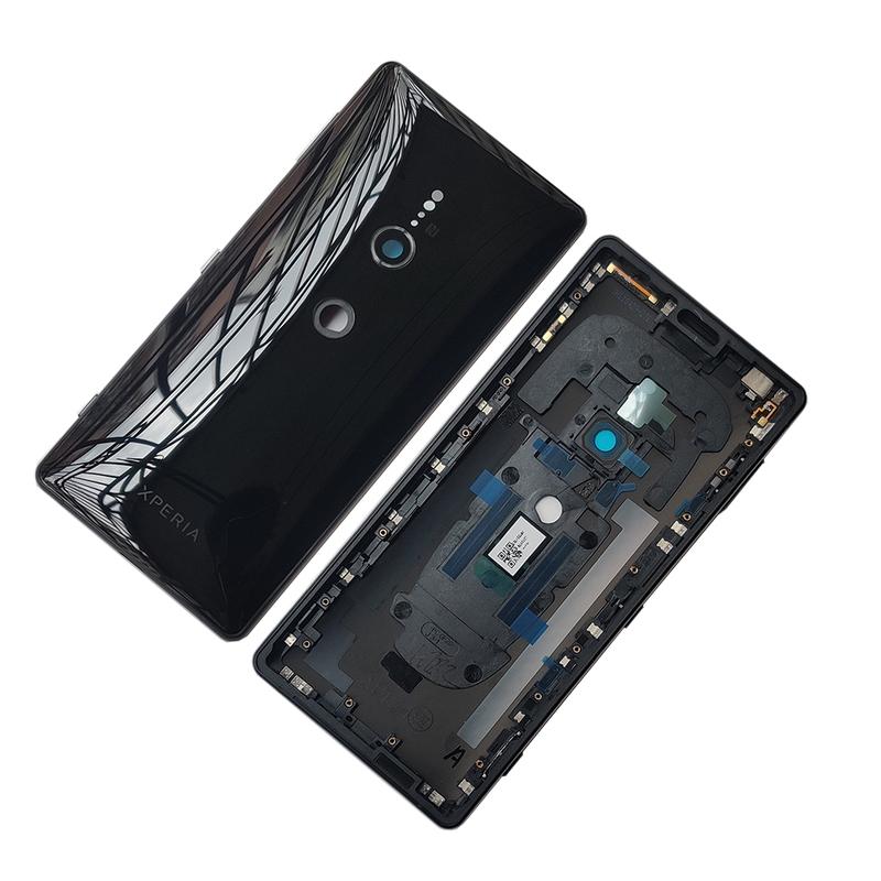 Back Glass For Sony Xperia XZ2 Battery Cover Housing Rear Case +Camera Lens Replacement Parts With Adhesive