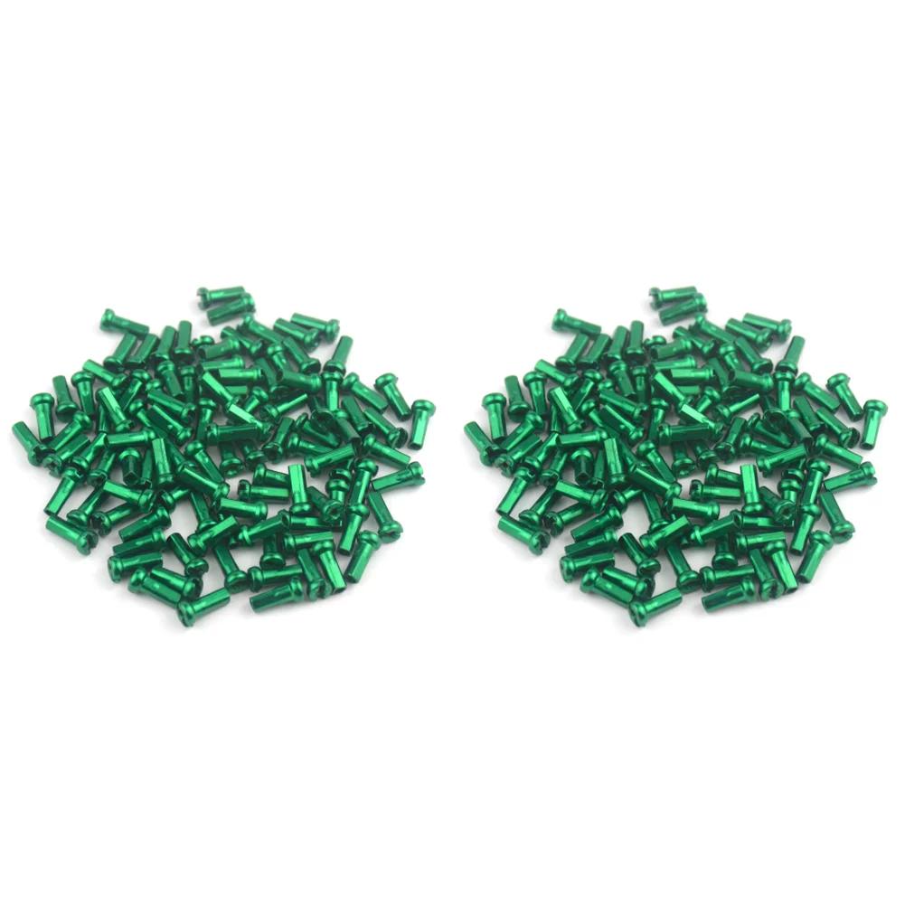 50pcs MTB Bike Spoke Nipples Replacement 14G 2.0mm Aluminum Alloy MTB Bike Spokes Nipples Road Bicycle Road Bicycle Accessories
