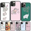 Cute Baby Elephant Phone Case Cover For iPhone 17 Air 16 15 11 13 14 Pro Max 12 Plus Max Fundas
