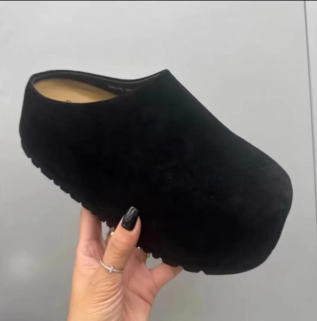 Fashion Shoes Woman 2024 Round Toe Clogs Platform Slip-on All-Match New Summer Creepers Slip On Comfortable Concise Slipper Slides