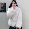 Fur Jacket Women's Light New Imitation Fox Hair Short Stand-up Collar Warm Wool Coat Cotton Coat Winter