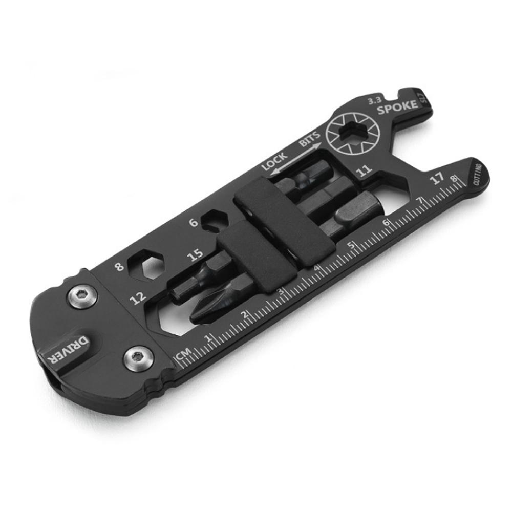 

24 в 1 многофункциональный мини-шестигранный ключ, портативный карманный гаечный ключ, инструменты для ремонта велосипеда, многофункциональные шестигранные ключи для улицы, отвертка чёрный