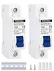 DIHOOL DC Devre Kesici 16A 1 Kutuplu DC12-400V (2 parça) Güneş enerjisi üretim ekipmanları ve depolama gibi DC devrelerinde kullanım için DC Devre Kesici