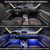 For Range Rover Sport 2020 Car LED Ambient Lamps Colorful Atmosphere Lights Auto Interior Neon Strip App Control 64 RGB Light