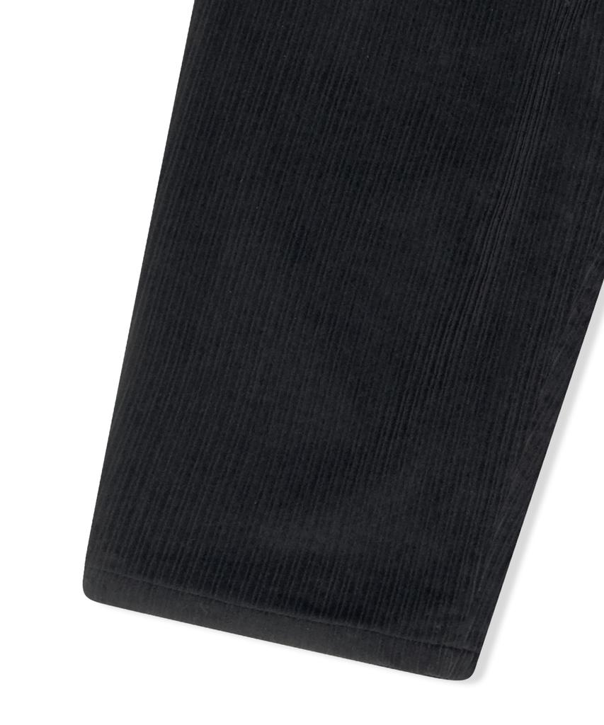 YESEYESEE Cord Tucked Pants Black