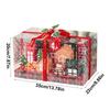 2025 Christmas house packaging boxes 8box/bag Countdown to Christmas Cardboard Treasure Boxes for Storing Candy Nougat, Cookie