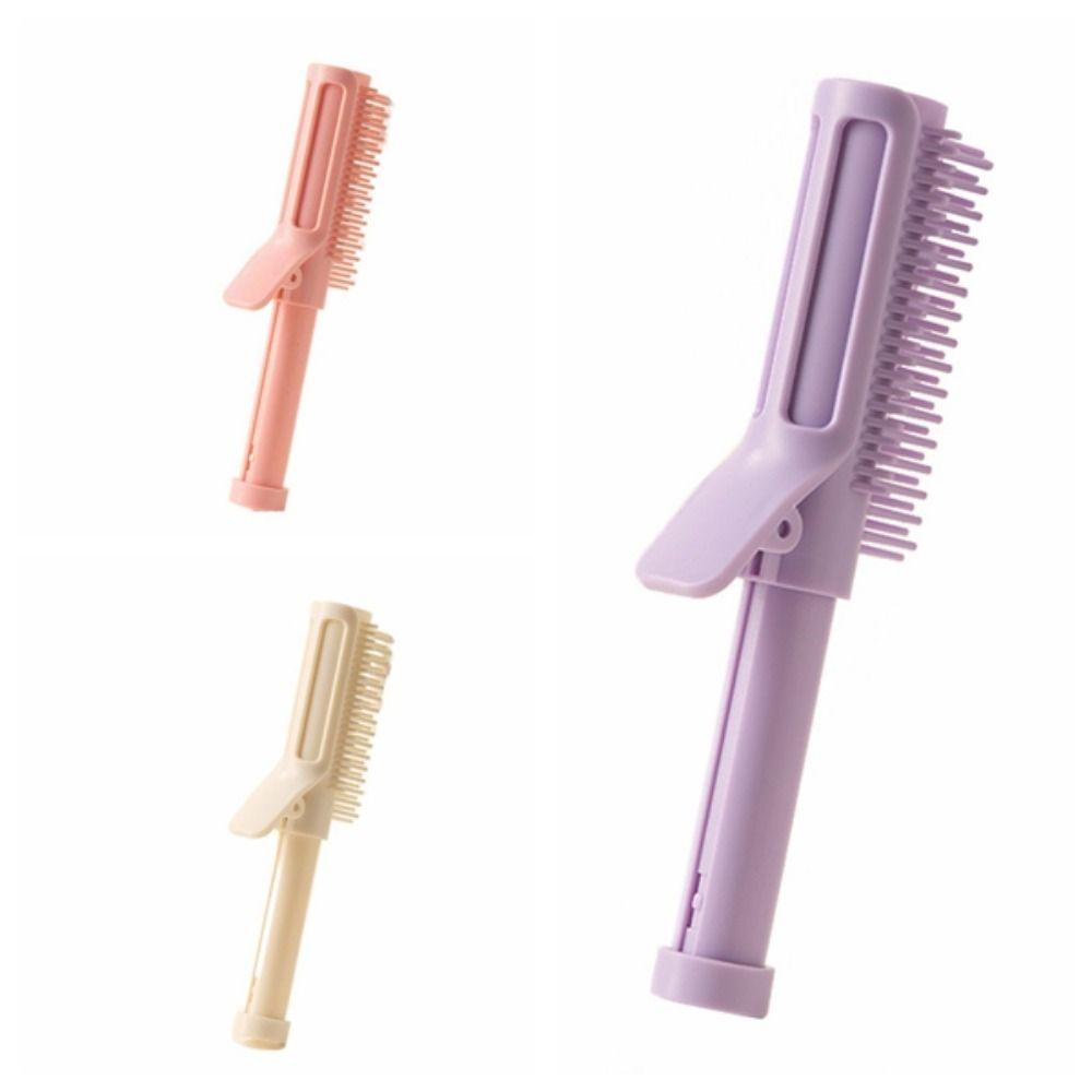 2in1 Scalable Curling Comb Anti-Static Head Massager Curl Hair Roller Brush Hair Styling Tool High Headtop Hairdressing Comb
