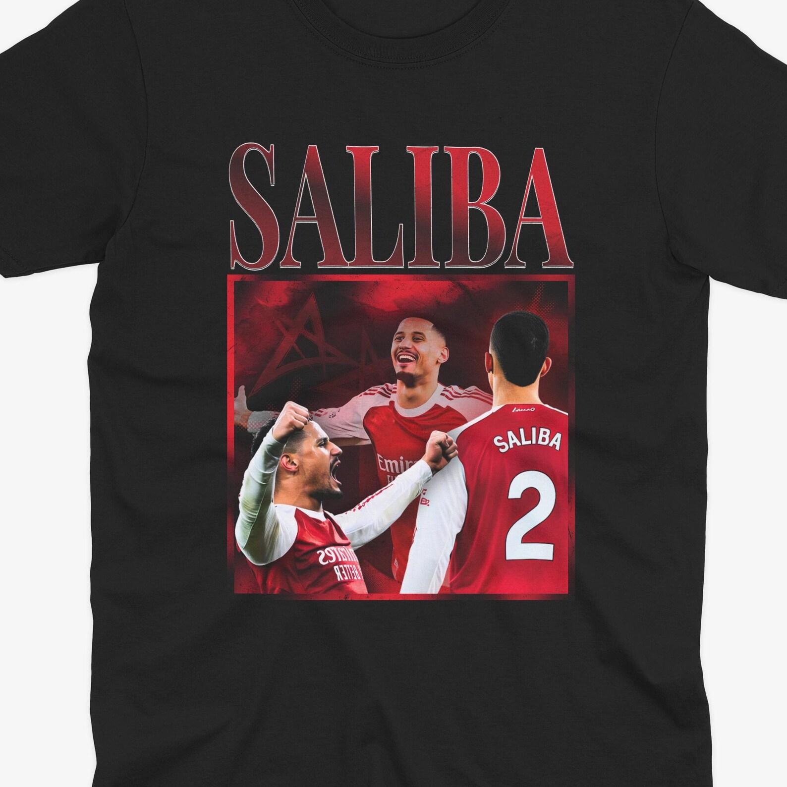 Saliba Homage T Shirt, Arsenal T Shirt, William Saliba Tee, Arsenal Fan Gift, Arsenal Gift XL