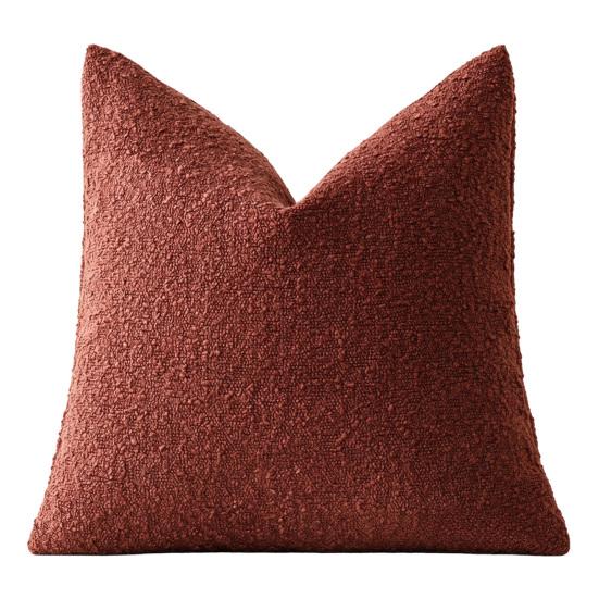 Textured Cushion Cover Boucle Cover, Cozy Throw Pillow Case, Decorative Solid Color for Sofa Couch Living Room Bedroom, 18 x Inch Cases