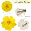 Artificial Tropical Flower Hair Clip for Seaside Holiday,Bridal Hair Accessories,6 Pcs Hawaiian Flower Hairpin for Beach Party