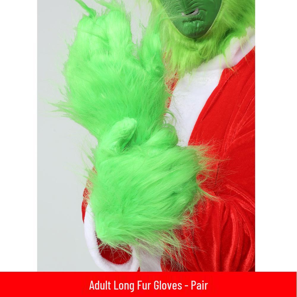 Christmas Grinch Thief Green Monster Suit for Adults & Children - Perfect for Holiday Parties One Size