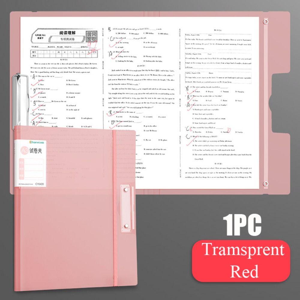 Strap Test Paper Collection Book Multifunction Classification Organizer Durable Clipboard  Student